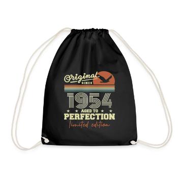 Original 1954 cadeau anniversaire 1945 rétro 1954 - Sac de sport léger - noir - Devant