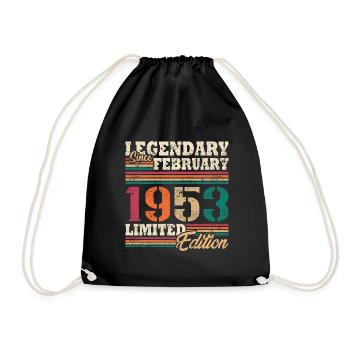 Legendary February 1953 limited edition - Drawstring Bag - black - Front