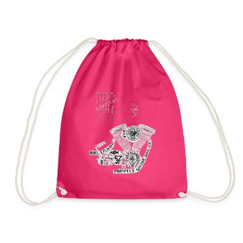 Motor - Turnbeutel - Fuchsia - Vorne