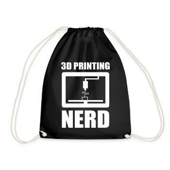 3D Nerd Nerd 3D Printing Nerd 3D Printing Proverbes - Sac de sport léger - noir - Devant