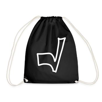 Hook Emoji Sketch Dessin - Sac de sport léger - noir - Devant