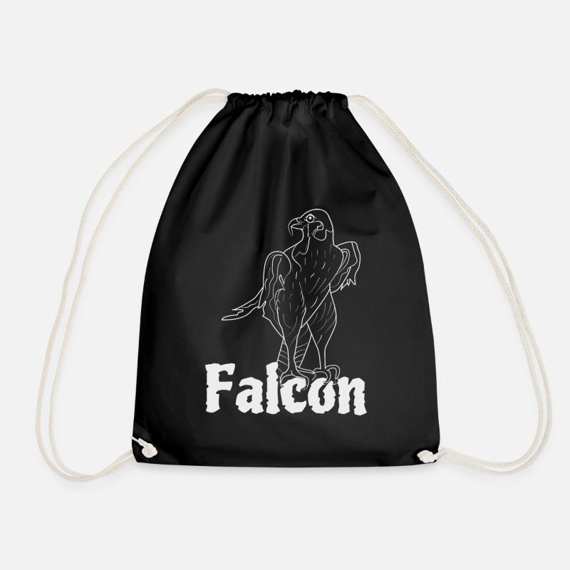 Falcon - Drawstring Bag - black