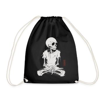 Sitting Skull - Turnbeutel - Schwarz - Vorne