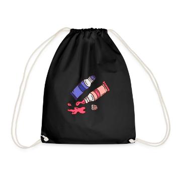 Colorants Tube Taches Encre Coloration - Sac de sport léger - noir - Devant