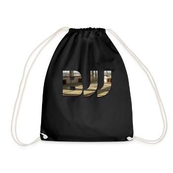 BJJ MMA Grappling Dojo Geschenk Sport Kampf - Turnbeutel - Schwarz - Vorne