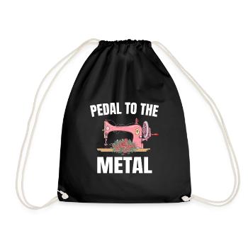 Pedal To The Metal - Drawstring Bag - black - Front