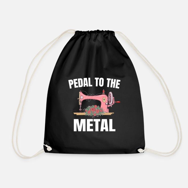 Pedal To The Metal - Drawstring Bag - black