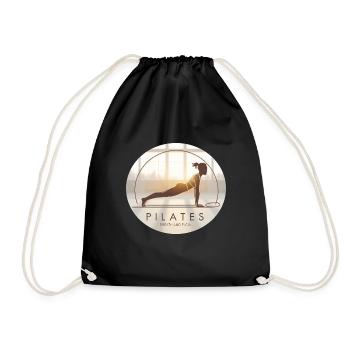 Respiration et flux – Pilates et équilibre - Sac de sport léger - noir - Devant