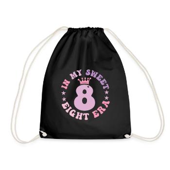 In My Sweet Eight Era 8th Birthday Groovy 8th bday - Sac de sport léger - noir - Devant