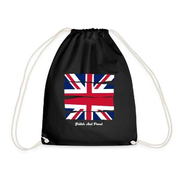 Britannique et fier - Sac de sport léger - noir - Devant