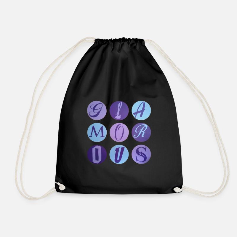 Glamorous dots - Turnbeutel - Schwarz