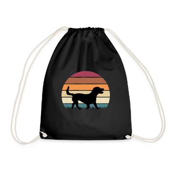 Alpine Dachsbracke Vintage Premium - Drawstring Bag - black - Front