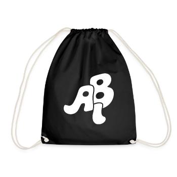 Abi - Abitur - Geschenk - Turnbeutel - Schwarz - Vorne
