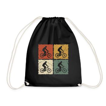 Cycliste Vintage - Sac de sport léger - noir - Devant
