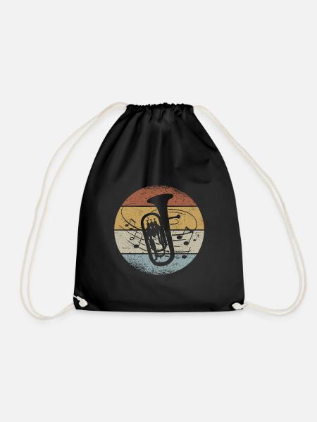 Orchester Horn Musiker Euphonium Blasmusik - Turnbeutel - Schwarz