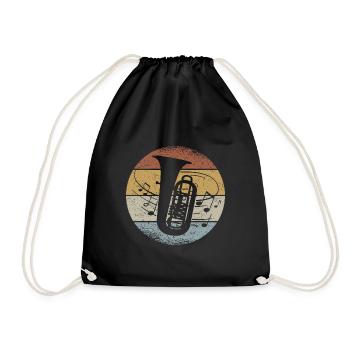 Tuba Tuba Orchestra Musiciens Musique de cuivres - Sac de sport léger - noir - Devant