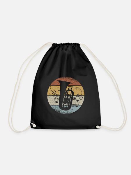 Tuba Tubist Orchester Musiker Blasmusik - Turnbeutel - Schwarz