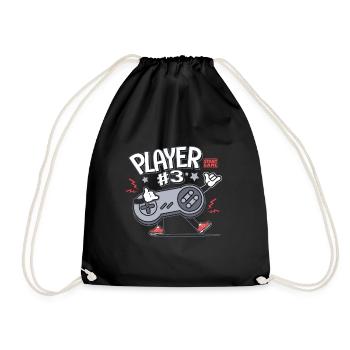 Gamer Player 3 console jeux video Famille - Sac de sport léger - noir - Devant