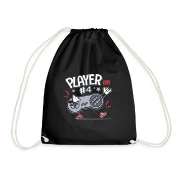 Gamer Player 4 console jeux video Famille - Sac de sport léger - noir - Devant