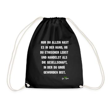 Chemises végétaliennes contre le bingo aux conneries anti-vegan - Sac de sport léger - noir - Devant