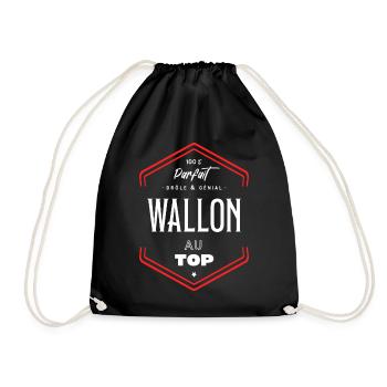 Wallon parfait et au top - Sac de sport léger - noir - Devant