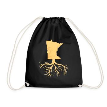 Wurzeln Minnesota Design für stolze Minnesotaner - Turnbeutel - Schwarz - Vorne
