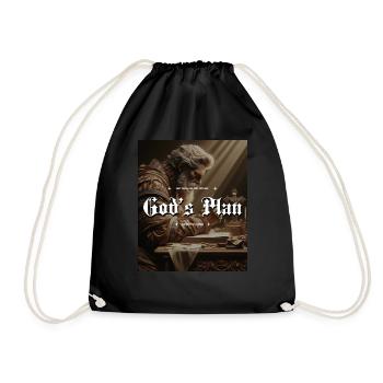 God's Plan Get Rich or Die Trying Memento Mori - Turnbeutel - Schwarz - Vorne