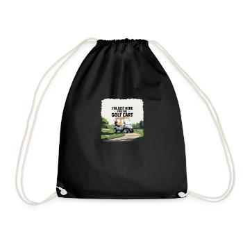 Golf - Juste ici pour la voiturette de golf - Sac de sport léger - noir - Devant