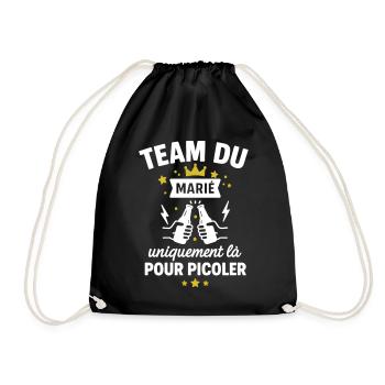 Team du marié EVG enterrement vie de garçon - Sac de sport léger - noir - Devant