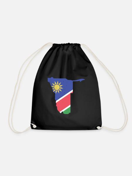 Namibia - Turnbeutel - Schwarz