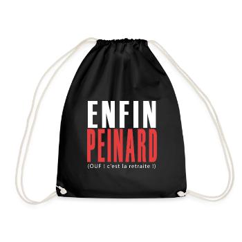 Retraite enfin Peinard Cadeau retraite retraité - Sac de sport léger - noir - Devant