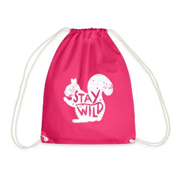 Écureuils - Sac de sport léger - fuchsia - Devant