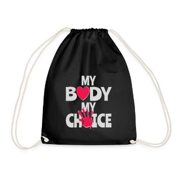 Mon corps Ma décision - Sac de sport léger - noir - Devant
