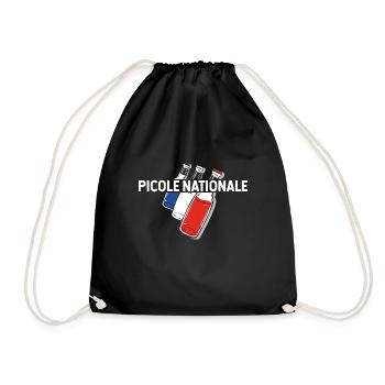 La Picole Nationale Humour drôle Bière - Sac de sport léger - noir - Devant