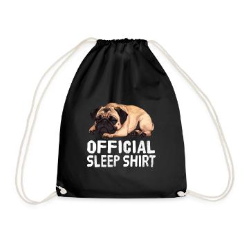 Chemise de sommeil officielle Carlin - Sac de sport léger - noir - Devant