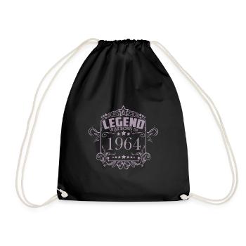 Eine Legende wurde 1964 geboren - Vintage Stil zum - Turnbeutel - Schwarz - Vorne