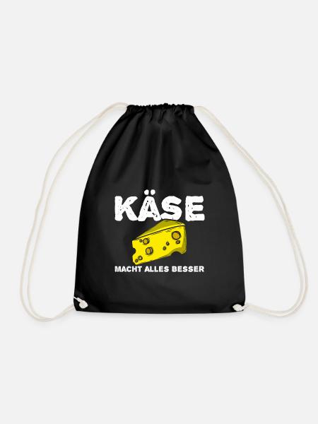 Käse - Turnbeutel - Schwarz