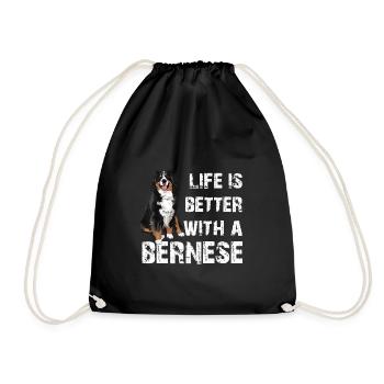 Bouvier bernois - Sac de sport léger - noir - Devant