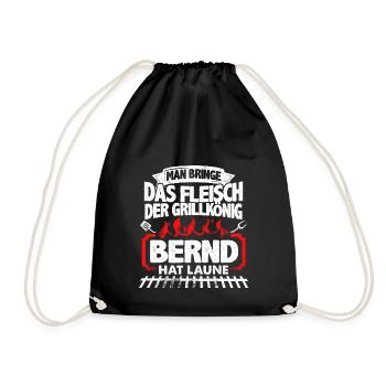 BERND - Grill - Turnbeutel - Schwarz - Vorne
