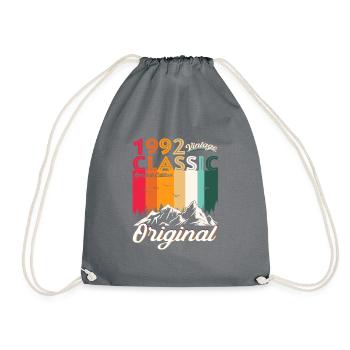 Original 1992 30th Birthday Gift Men Women - Drawstring Bag - grey - Front