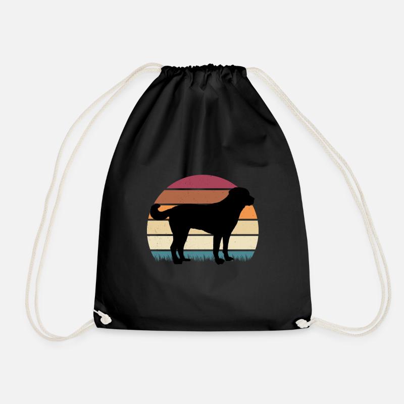 Akbash Vintage Premium - Drawstring Bag - black