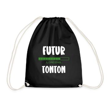 futur tonton - Sac de sport léger - noir - Devant