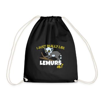 Lémurien - Sac de sport léger - noir - Devant