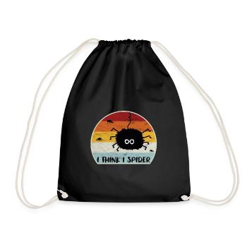 Je pense que je Spider Retro - Sac de sport léger - noir - Devant