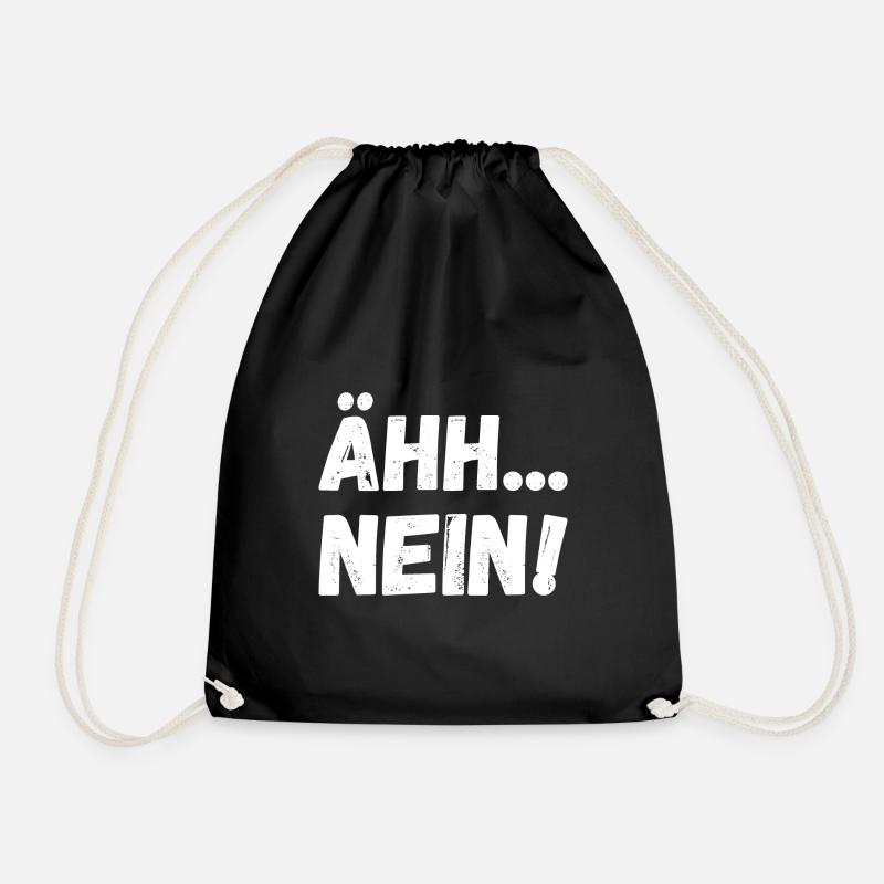 Nein - Turnbeutel - Schwarz