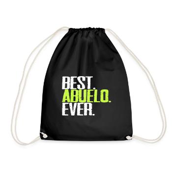 Best Abuelo Ever Opa Spanisch Spruch Retro Vintage - Turnbeutel - Schwarz - Vorne