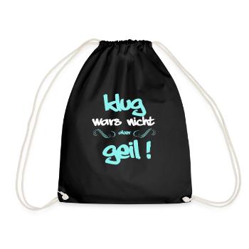 cadeau cool intelligent cool cool - Sac de sport léger - noir - Devant