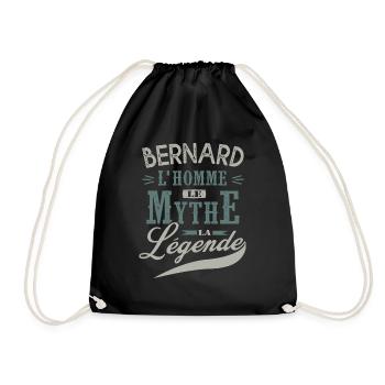 Bernard l homme le mythe la légende humour prénom - Sac de sport léger - noir - Devant
