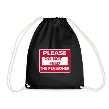 Retired Retired Seniors Nursing Home - Drawstring Bag - black - Front