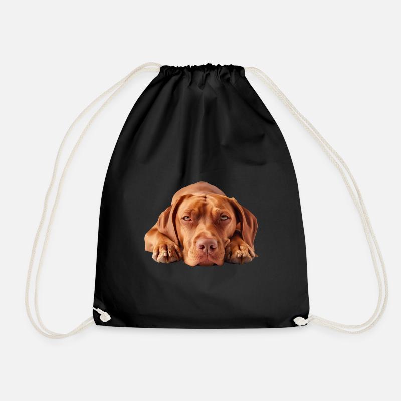 Vizsla - Drawstring Bag - black